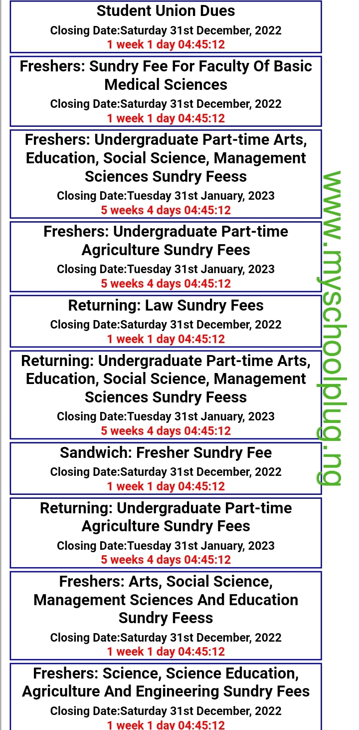 FUOYE Enables Portal For Payment Of School Fees For New And Returning